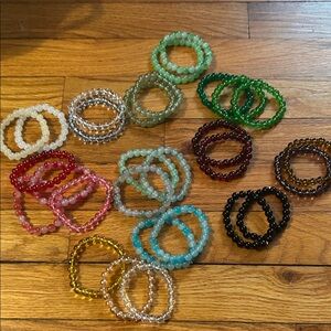 Colorful Beaded Bracelets Set